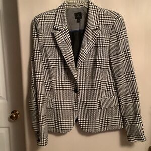 ⭐️Jules & Leopold Monochrome Checkered Blazer